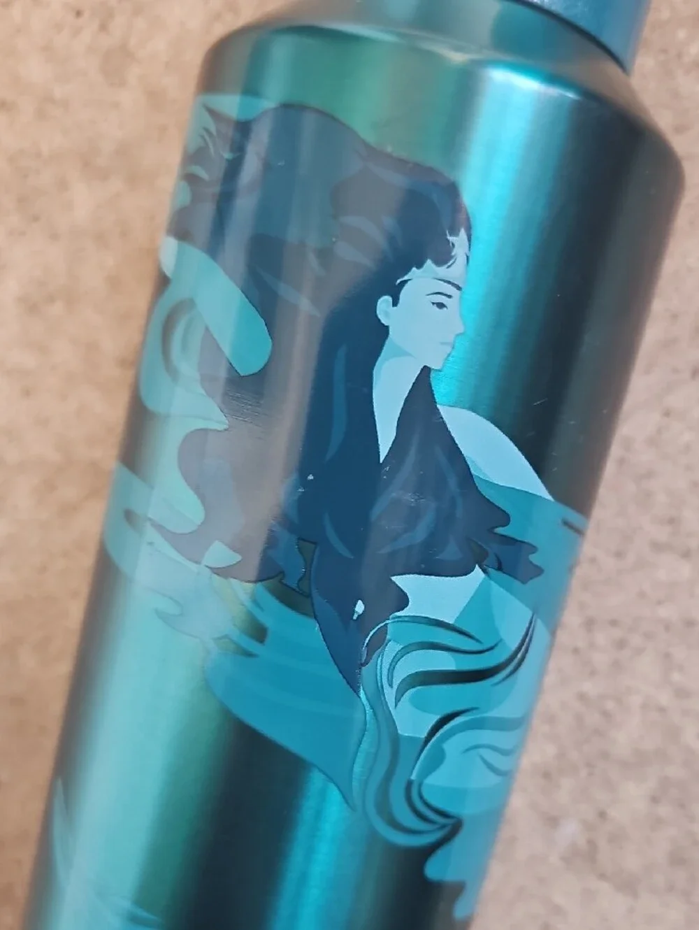 Starbucks Metallic Teal Mermaid Stainless Steel Tumbler 20 fl.oz. Vacuum Seal